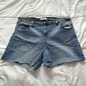 Denizen From Levis Jean Shorts Womens 18 W34 Vintage High Rise Blue Denim